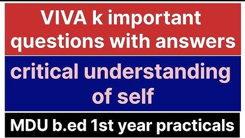 Critical understanding of ICT | B.ed. 1st year practicals | MDU