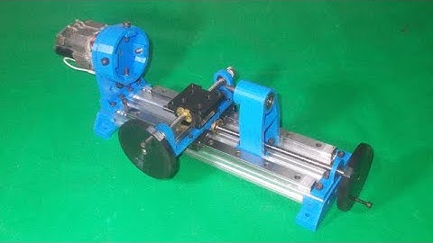 Homemade Mini Lathe Chuck Drills Spindle Power Wood DIY CNC Headstock Tool Rest Tailstock 2