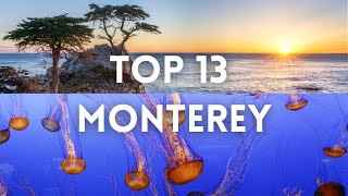 Monterey CA Top 13 Things To Do  4K