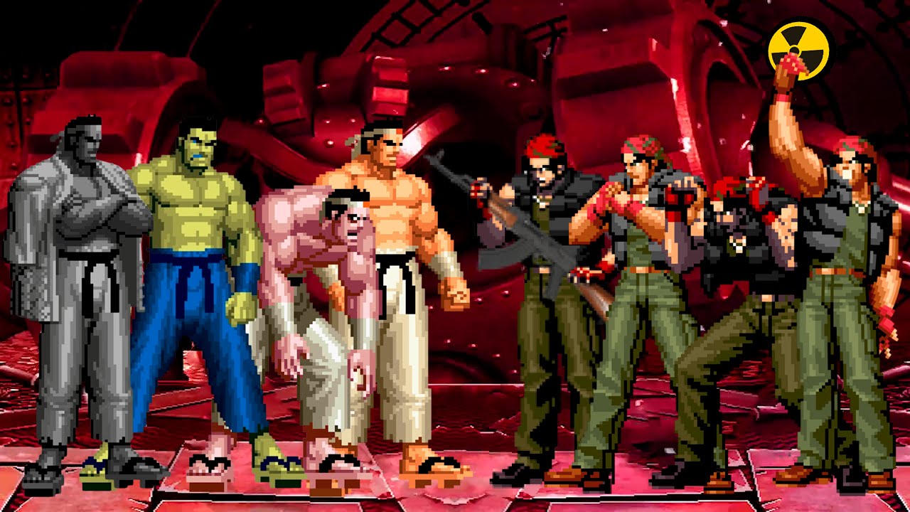[KOF Mugen] Goro Daimon Team vs Ralf Jones Team - YouTube