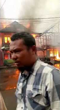 Kebakaran Hebat Terjadi di Dusun Curup RL,3 Rumah Warga Kudes Terbakar