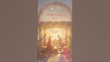 AI Wedding Invitation Video | After Effects Template | Create Dream Wedding Invite in Minutes! #ai