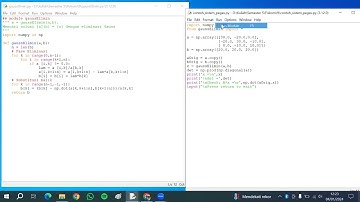 Penyelesaian Solusi Persamaan Linier Menggunakan Metode Eliminasi Gauss Berbasis Python