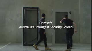 Crimsafe - Security Screen Kick Tested