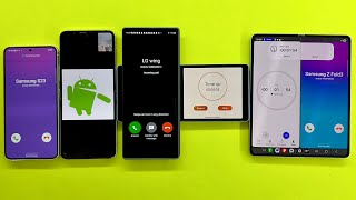 Timer Vs FAKE Calls at the same time on Samsung S23+Z Fold3/ LG WING & Samsung Z Flip5
