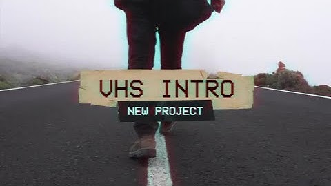 VHS Intro After Effects Templates