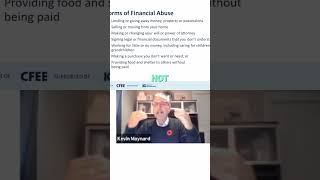 Seniors Beware! Financial Abuse: Spotting & Stopping It NOW!
