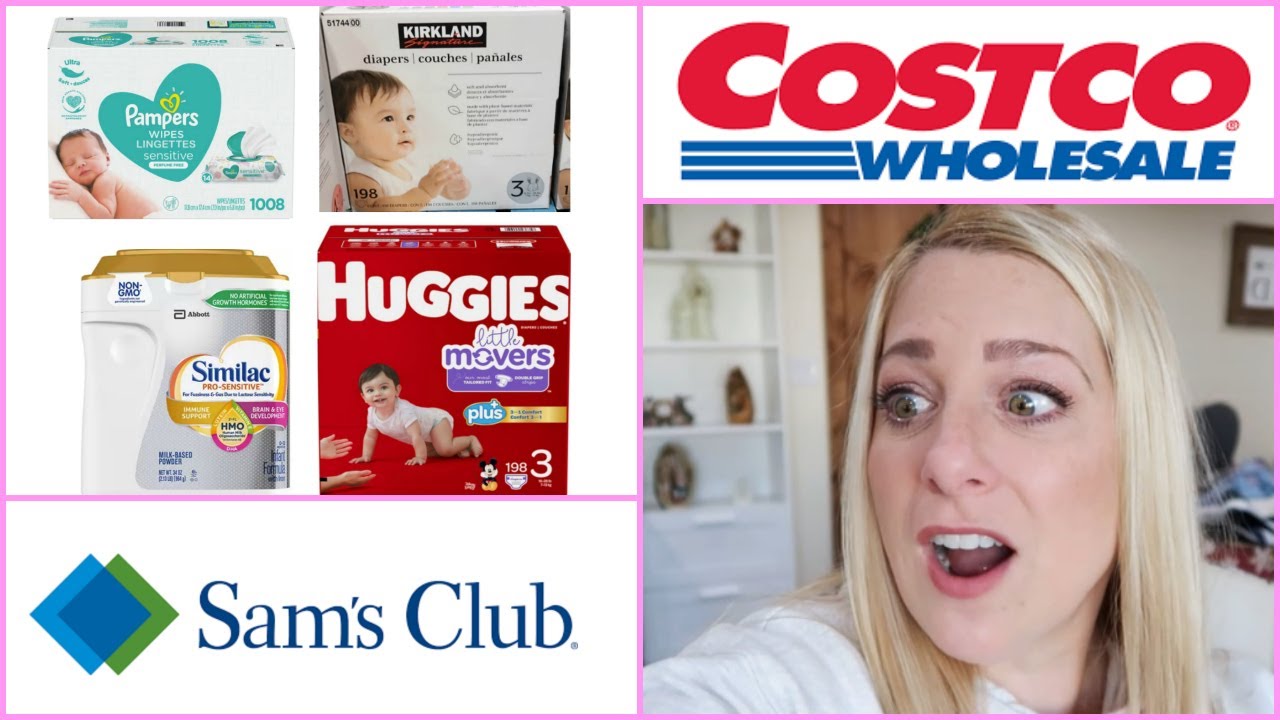 SAM'S VS COSTCO- DIAPERS, WIPES & FORMULA / WHO IS BETTER? CLEAR WINNER!! -  YouTube