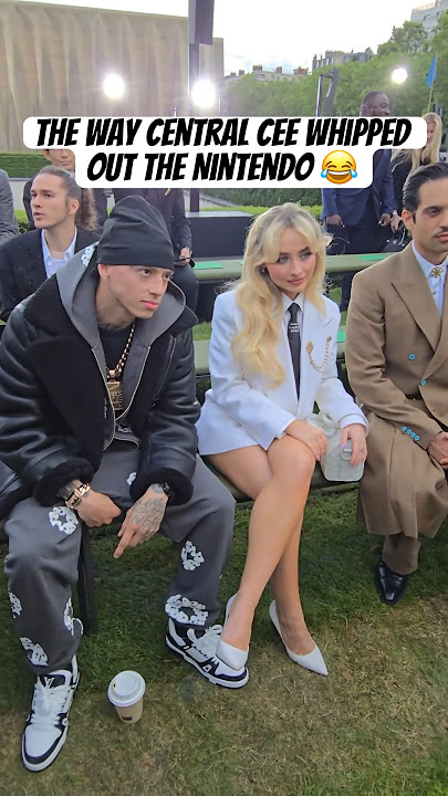 Central Cee Got Bored At This LV Show And Decided To Start Playing His DS #CentralCee #Shorts