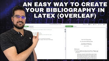 An easy way to create a bibliography in Latex (Overleaf).