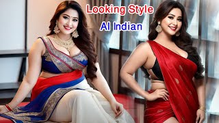 HD AI 4K Revolutionizing Fashion A Striking Encounter with Looking Style AI Indian Look Book model 👠