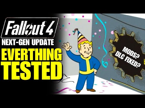 Fallout 4 Next Gen Update Tested! MODS,PURPLE TEXTURES & DLC FIXED?