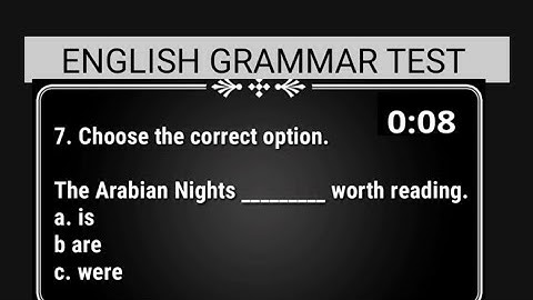 How to improve English grammar; grammar test; know your level of knowledge :) by Mamta Agrawal
