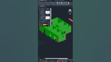 Vẽ tường, đặt cửa Kiến trúc và lên mô hình 3D #3D #autocad #sxCAD #AJS