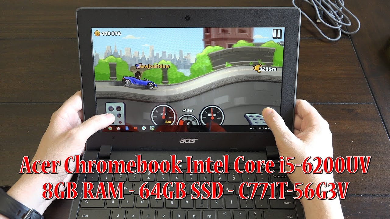 Acer Chromebook 11 i5 8GB RAM 64GB SSD (C771T-56G3) - YouTube