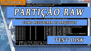 Como trocar o sistema de arquivo do HD de RAW para NTFS?
