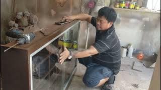 Paano magkabit ng sliding glass door /display cabinet