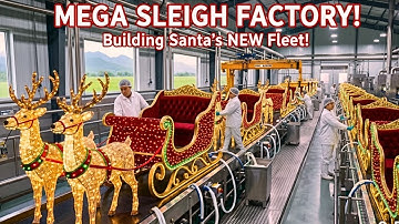 Inside a Giant Factory: How Massive Animatronic Reindeers Are Mass Produced (Full Process)