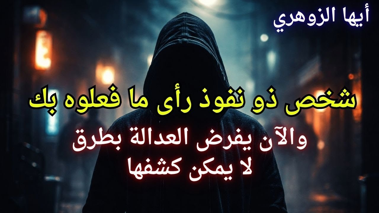 أيها الزوهري… شخص ذو نفوذ رأى ما فعلوه بك والآن يفرض العدالة بطرق لا يمكن كشفها