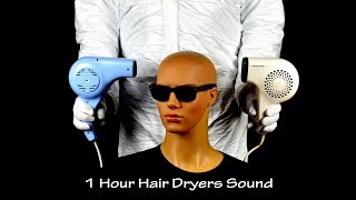 Two Hair Dryers Sound 6 | ASMR | 1 Hour Lullaby to Fall Asleep