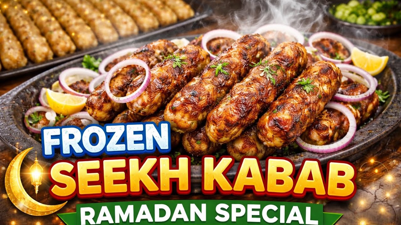 Frozen Seekh Kabab Recipe | Ramadan Special Iftar | Make & Freeze for 1 Month