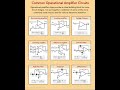 Common Operational Amplifier Circuits