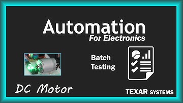 Demo of test automation system: DC motor control with light blocking sensor feedback