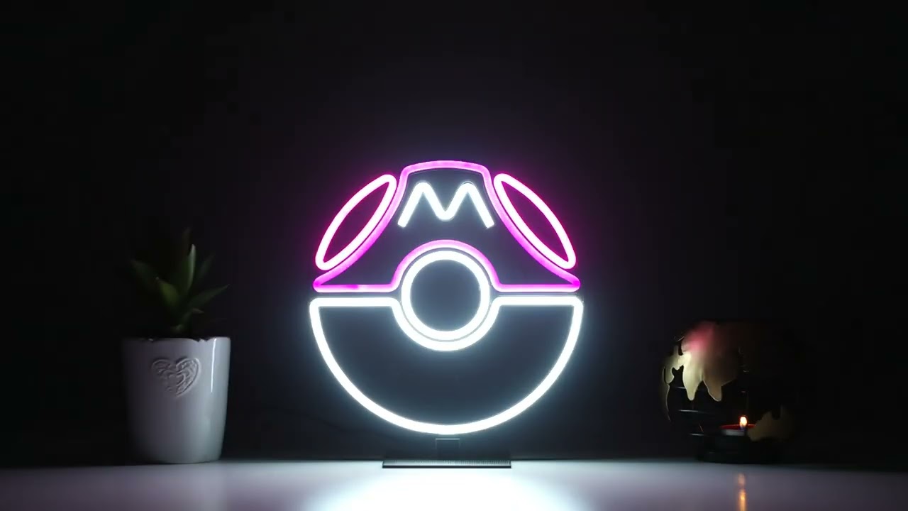 Masterball LED Neon Sign Pokemon