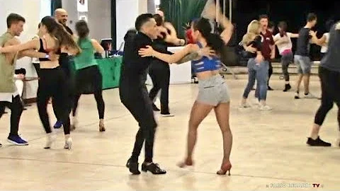 Johnny Vazquez "El Principe De La Salsa" y Emy Codeb : LA Style Salsa On1 : Workshop @ All in Dance