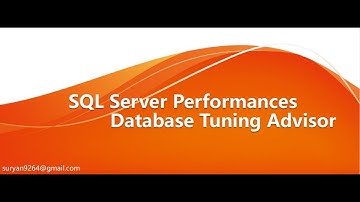 Improve SQL Server Performance by using Profiler and Database tuning advisor || Creating traces