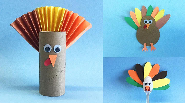 3 Turkey Craft Ideas for Thanksgiving | Fun Fall Crafts | Toilet Paper Roll, Spoon, Cardboard