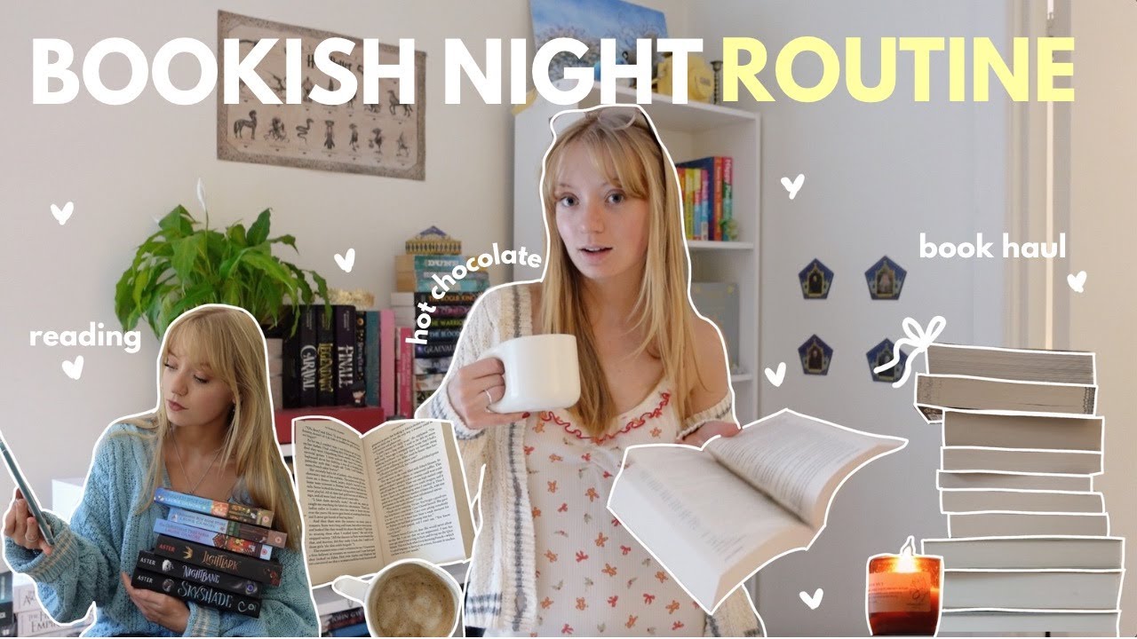 my bookish night routine (book haul, reading, tea) ๐ *Bookmas Day 5 ...