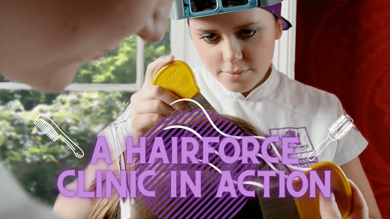 Head Lice Treatment; A HairForce Clinic in Action YouTube