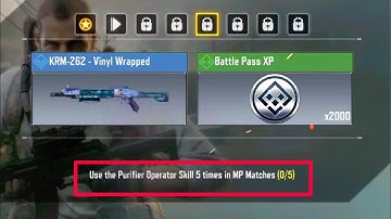 Call of Duty Mobile Use the Purifier Operator Skill 5 times in mp matches
