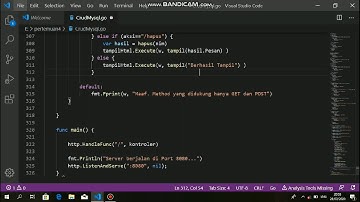 Bahasa pemrogaman Koneksi Database Mysql dan CRUD menggunakan Golang