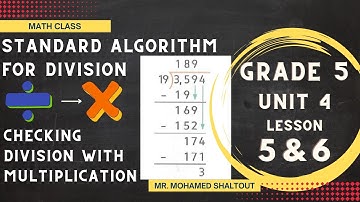 Using Standard Algorithm to Divide - Math - Grade 5 - 2023