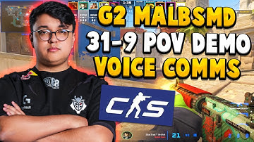 G2 malbsMd (31-9) #POV Voice Comms Demo | Level 10 FACEIT [MIRAGE]