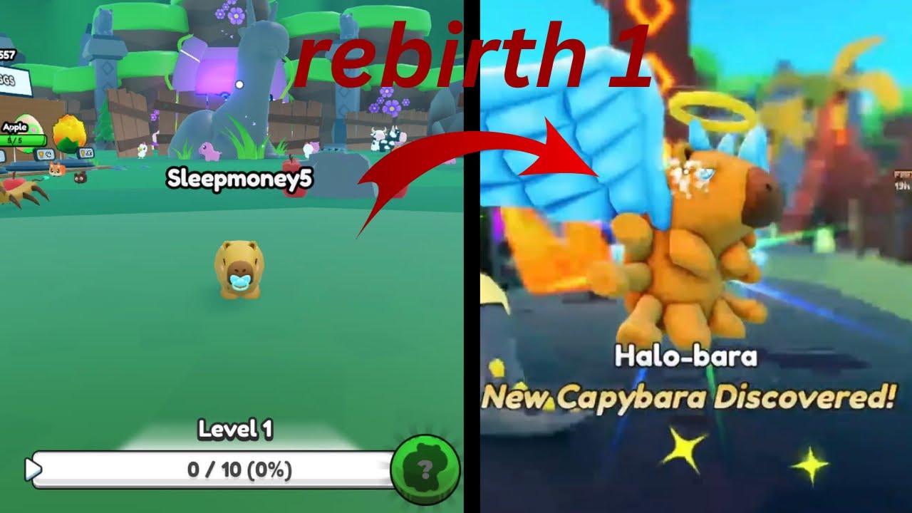 Noob to pro in capybara evolution 