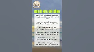 Người xưa nói rằng #cổnhândạy #cuocsong #baihoccuocsong
