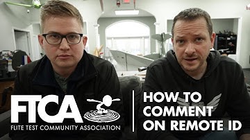 How to make a comment to the FAA | Remote ID