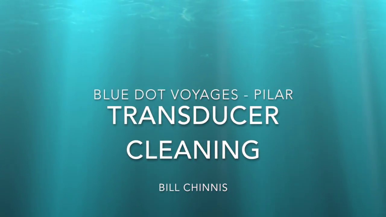 Catamaran Yacht Maintenance - Transducer Cleaning.  EP11