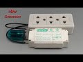 I make 220v free electric generator with 220v light bulb transformer