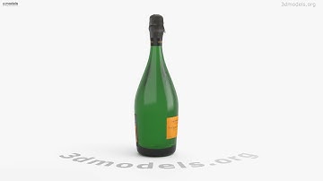Veuve Clicquot La Grande Dame Champagne 3D model by 3DModels.org