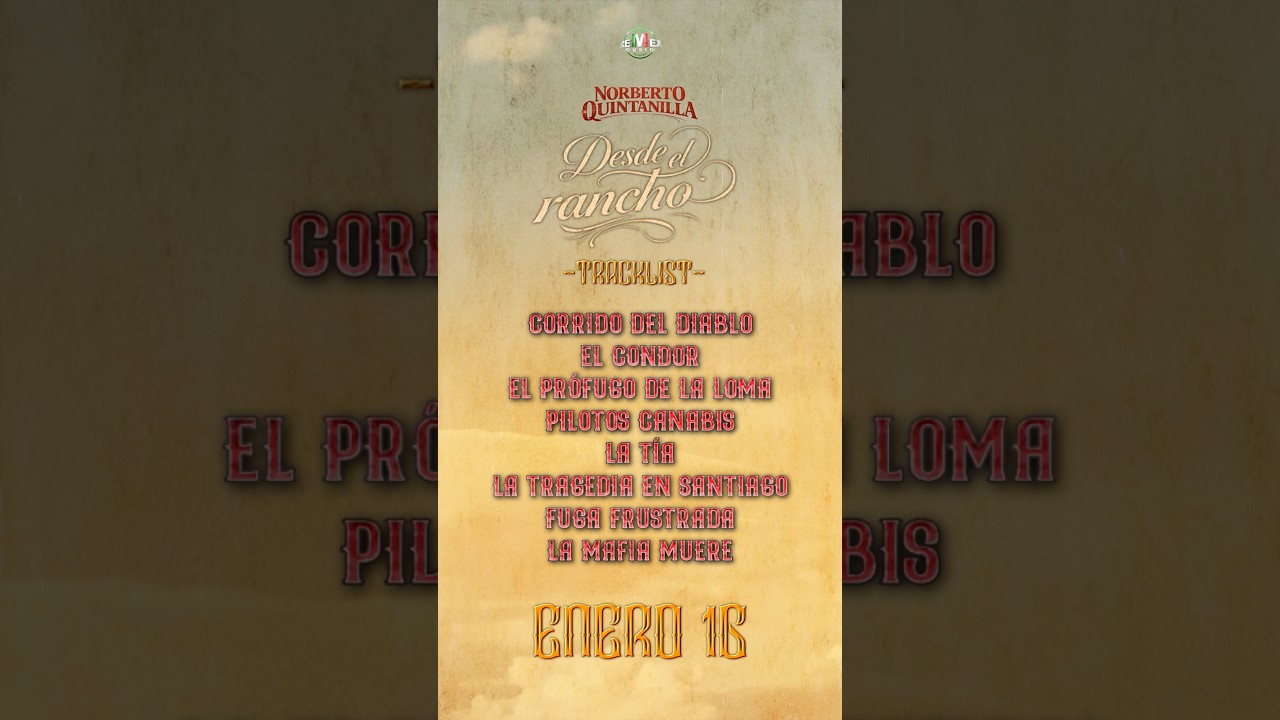 #DesdeElRancho 📀 ya casi llega…Este 16 de enero, el nuevo álbum de Norberto Quintanilla