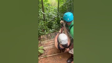 Zip lining in Costa Rica Check 🇨🇷📍❤️ #ziplineadventure #zipline #costarica #ziplining
