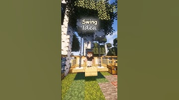 How to make a Simple Swing in Minecraft Tutorial! #minecraft