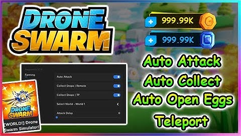 Roblox Drone Swarm Simulator Script - Auto Farm GUI & More 2022