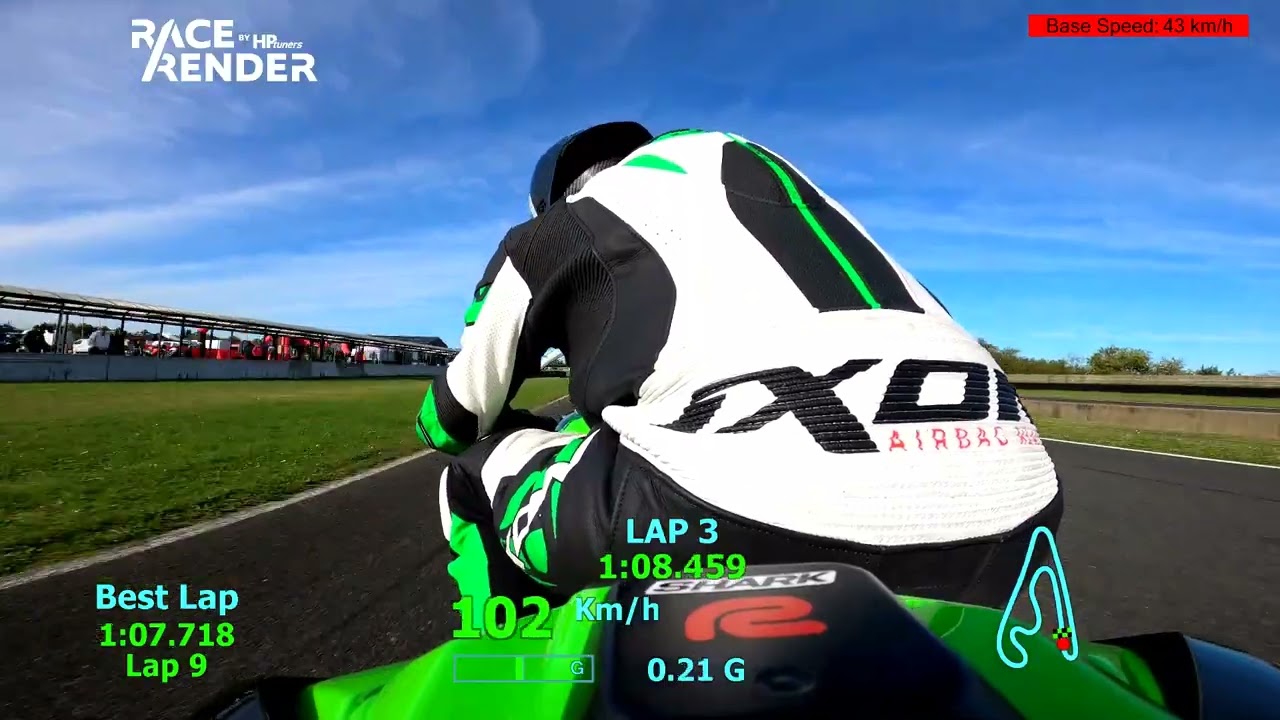 Circuit Carole 15 10 2023 - 1.07.718 - Kawasaki ZX10R KRT 2021 Crash