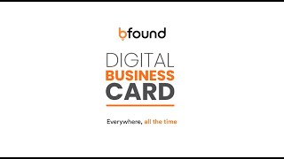 Bfound Digital Business Card Overview