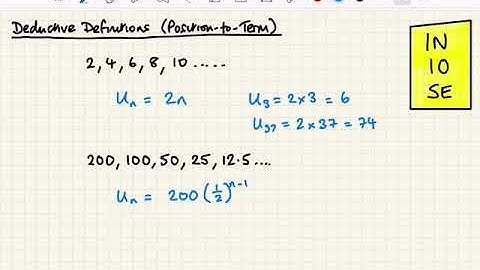 Introduction and Notation - Sequences and Series 1 - IB Maths Analysis and Approaches